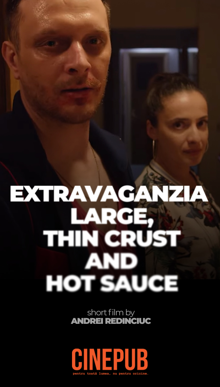 Big extravagance, thin crust, hot sauce